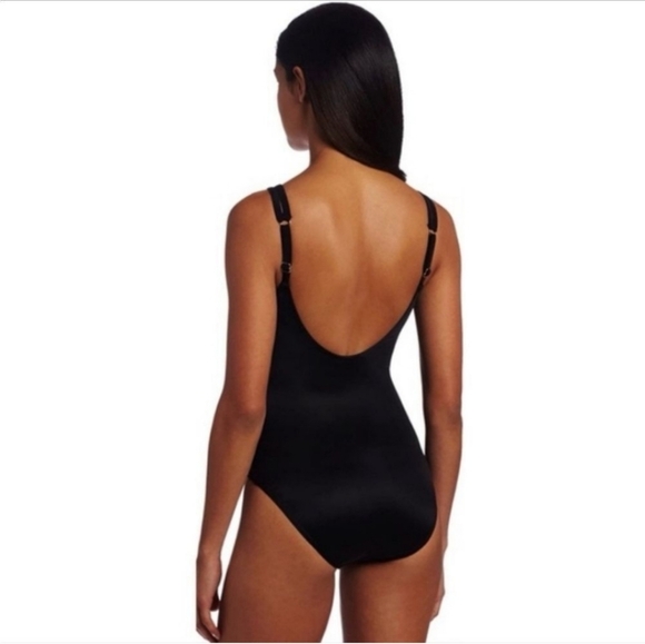Miraclesuit Swim Black Hamden Mixed Up Underwire Swimsuit 10 - Picture 2 of 12
